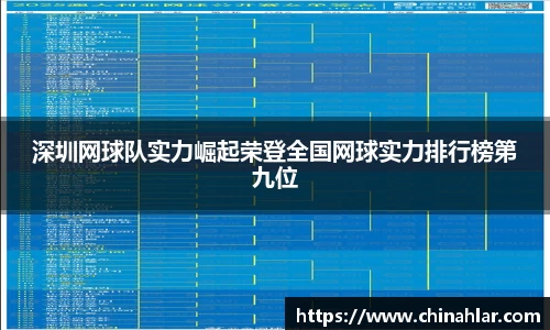 深圳网球队实力崛起荣登全国网球实力排行榜第九位