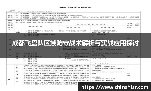 成都飞盘队区域防守战术解析与实战应用探讨