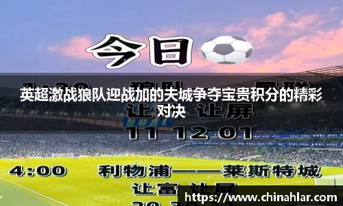 英超激战狼队迎战加的夫城争夺宝贵积分的精彩对决